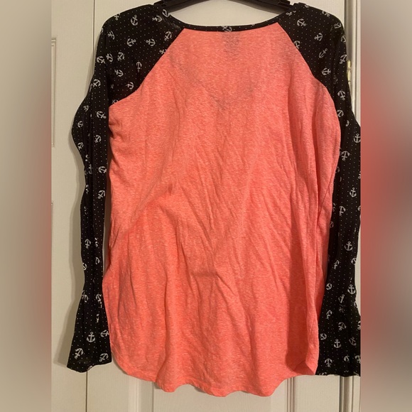 Rue 21 Long Sleeve Anchor top - Picture 2 of 3